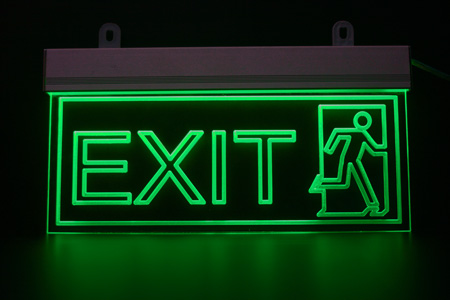 Табличка "Выход Exit"